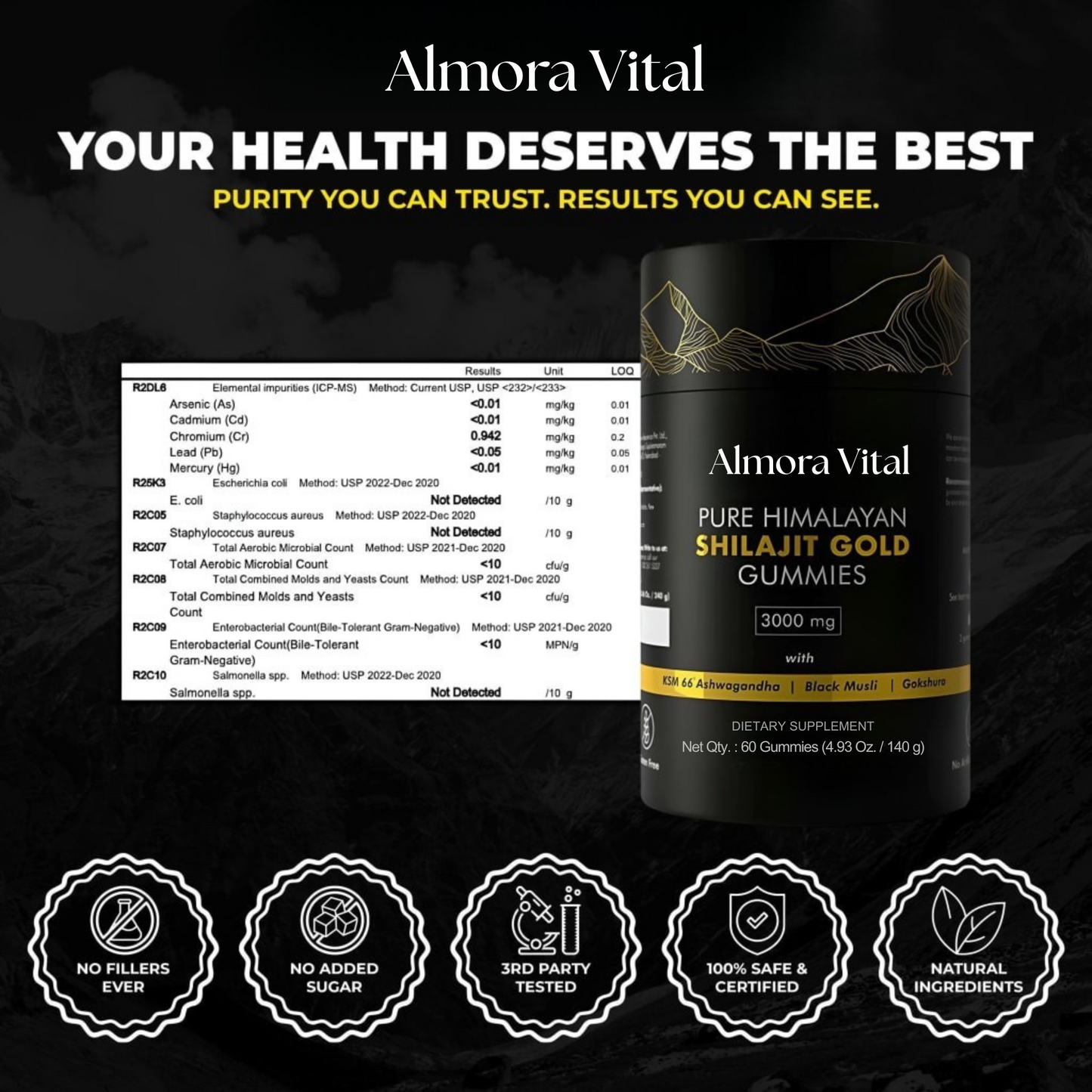 Almora Vital™ Shilajit Gummies